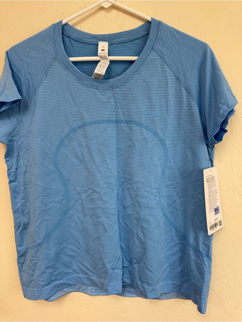 lululemon athletica Blue Short Sleeve Tee